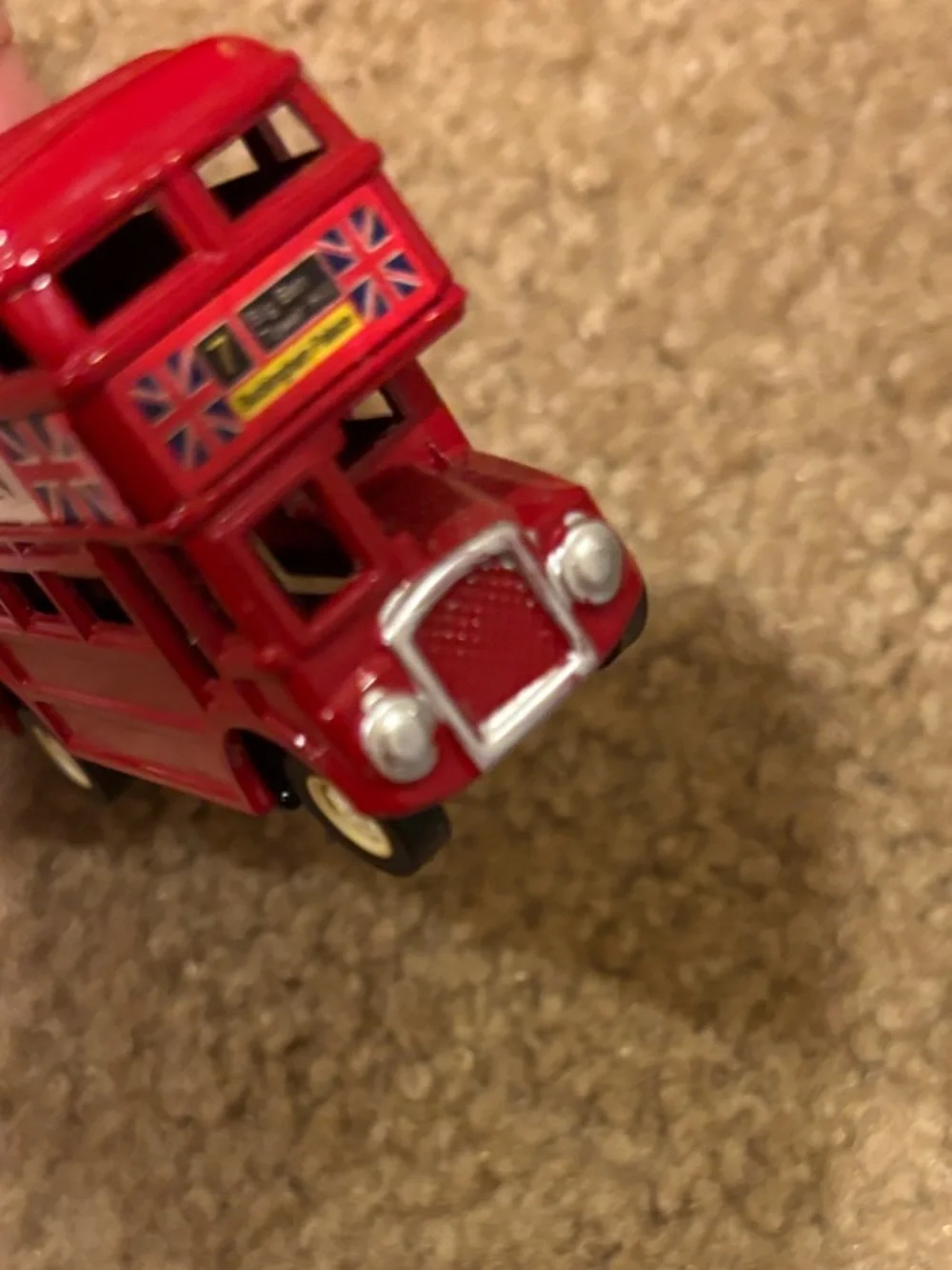 London Double-Decker Toy Bus - Red Kids Vehicle